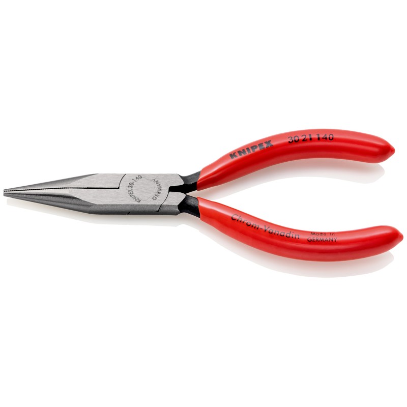 1 pcs - Knipex Long Nose Pliers, 140 mm Overall, Straight Tip, 42mm Jaw