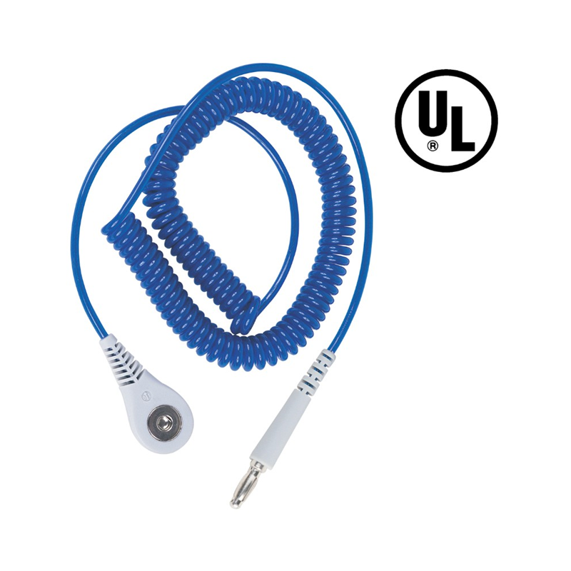 1 pcs : 09120 - CORD COILED JEWEL SAPPHIR 4MM 6'