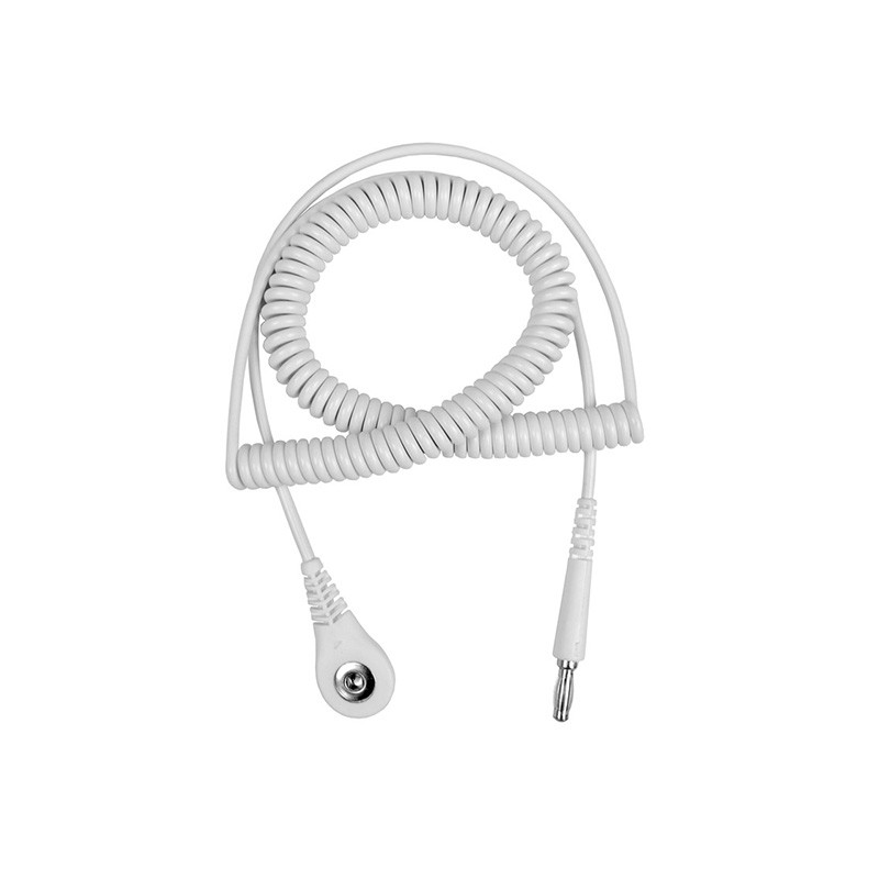 1 pcs : 09218 - CORD, COIL, JEWEL, WHITE, 4 MM,