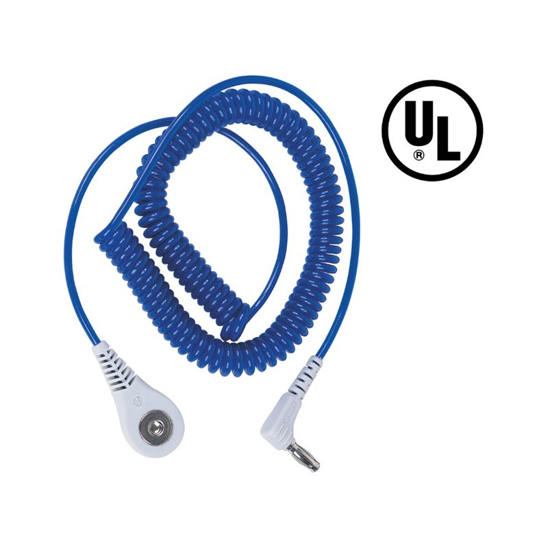 1 pcs : 09150 - CORD COILED JEWEL SAPPHIR 4MM 6'