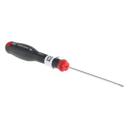1 pcs - Facom Slotted Screwdriver, 2 x 0.4 mm Tip, 75 mm Blade, 169 mm Overall