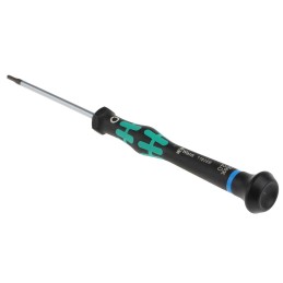 1 pcs - Wera Hexagon Precision Screwdriver, 2 mm Tip, 60 mm Blade, 157 mm Overall