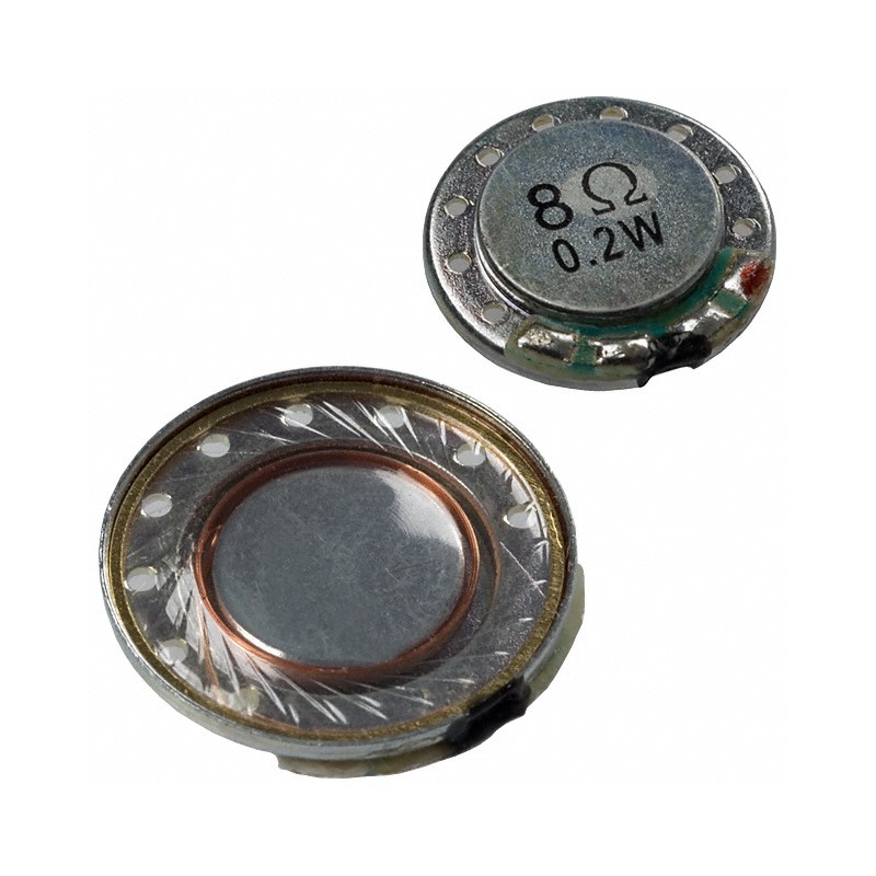 1 pcs : CDMG13008L-02 - SPEAKER 8OHM 200MW TOP PORT 75DB