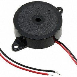 1 pcs : PL-27N26WQ - BUZZER PIEZO 12V 30MM FLANGE