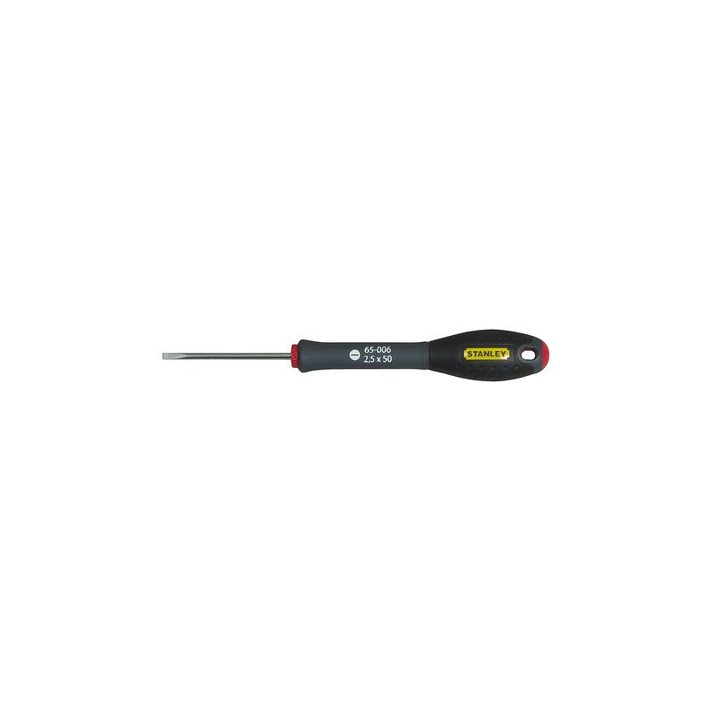 1 pcs - Stanley Slotted Screwdriver, 2.5 mm Tip, 50 mm Blade