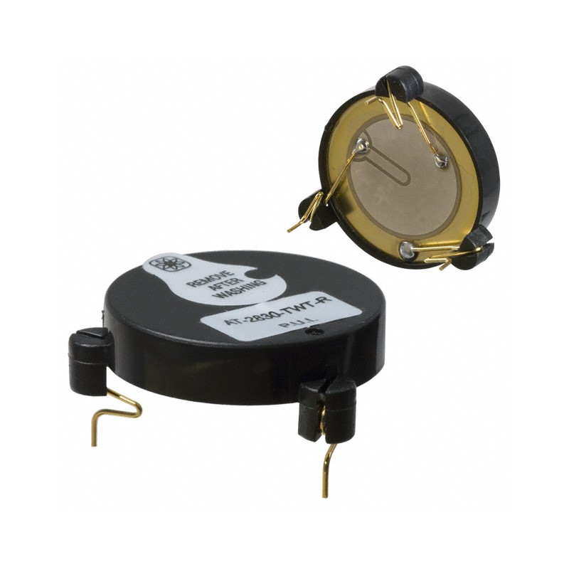 1 pcs : AT-2830-TWT-R - BUZZER PIEZO 12V 28.5MM TH