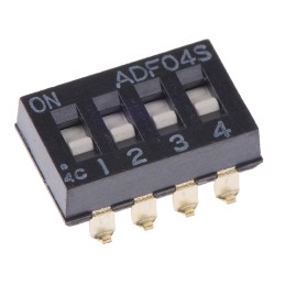 1 pcs - TE Connectivity 4 Way Surface Mount DIP Switch 4PST