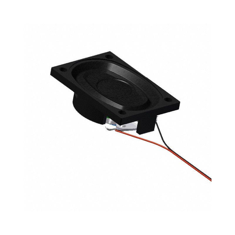 1 pcs : AS04004PO-2-LW152-R - SPEAKER 4OHM 3W TOP PORT 82DB