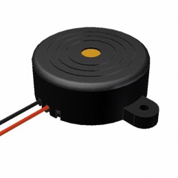 1 pcs : AI-4228-TF-LW140-C-R - BUZZER PIEZO 12V 41.8MM FLANGE