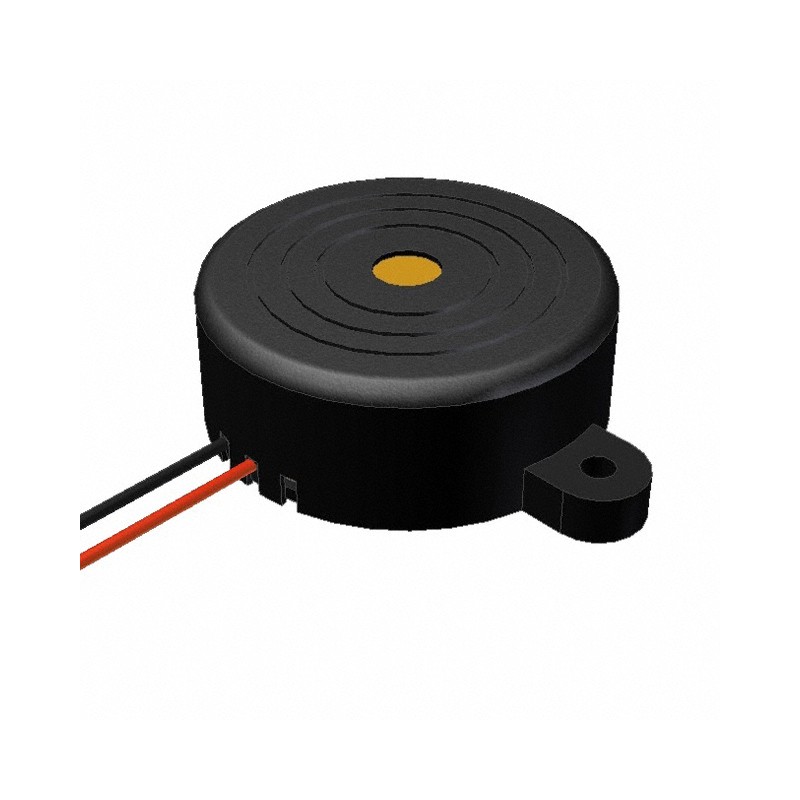 1 pcs : AI-4228-TF-LW140-C-R - BUZZER PIEZO 12V 41.8MM FLANGE