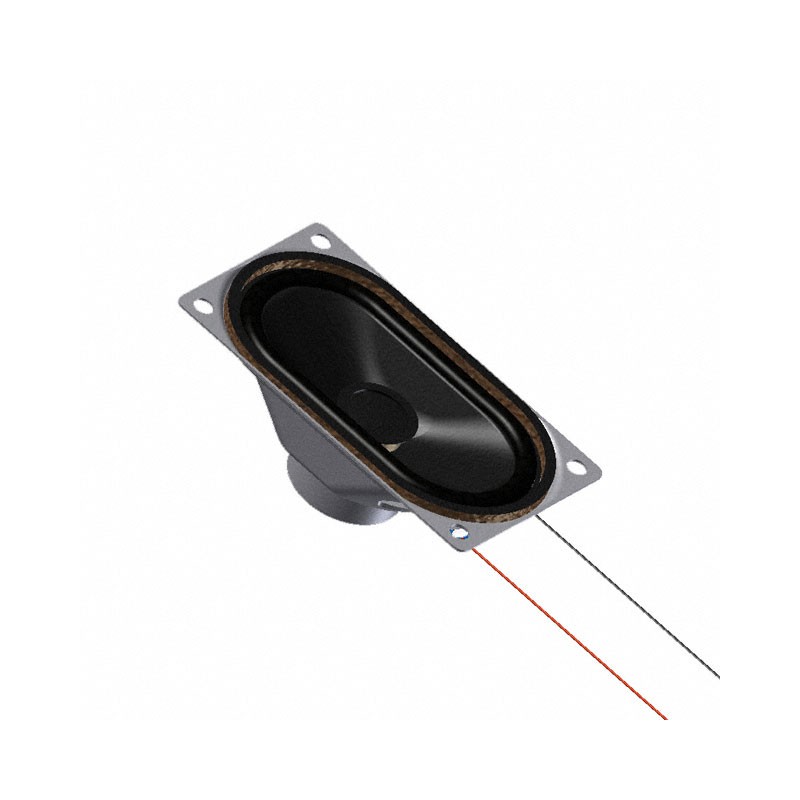 1 pcs : AS07104PO-LW152-WR-R - SPEAKER 4OHM 3W TOP PORT 86DB