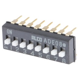 250 pcs - TE Connectivity 8 Way Through Hole DIP Switch SPST, Extended Slide Actuator