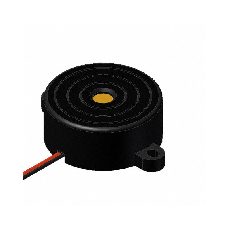 1 pcs : AI-3238-TF-LW140-R - BUZZER PIEZO 12V 32MM FLANGE