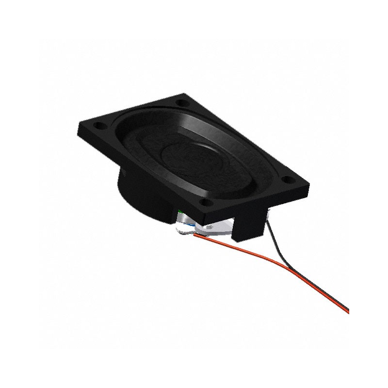 1 pcs : AS04004PO-2-LW152-WR-R - SPEAKER 4OHM 3W TOP PORT 82DB