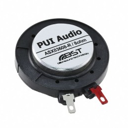 1 pcs : ASX03608-R - SPEAKER 8OHM 3W TOP PORT 85DB