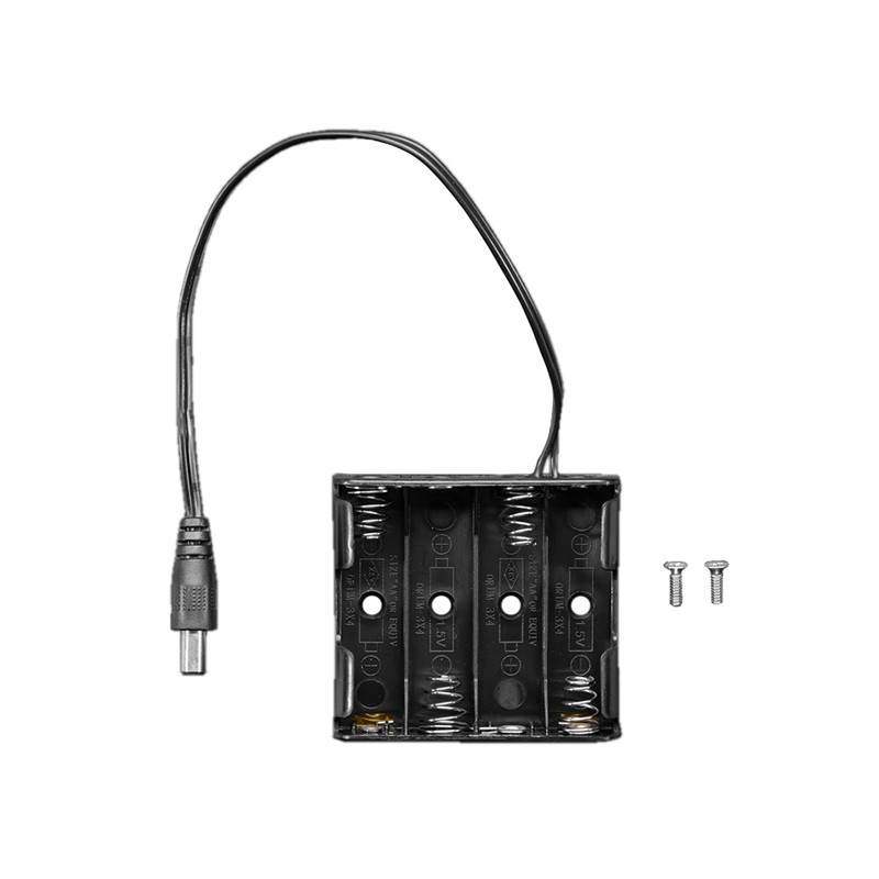 1 pcs : 3784 - BATT HLDR AA 4 CELL BARREL PLUG