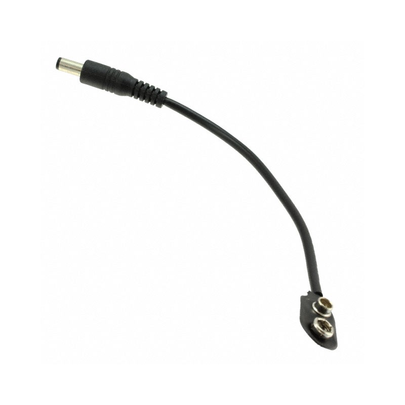 1 pcs : PRT-09518 - BATT SNAP 9V 1 CELL BARREL PLUG