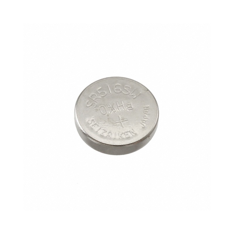 1 pcs : SR516SW - BATT SILVER OX 1.55V COIN 5.8MM
