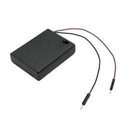 1 pcs : BH3A4P - BATT HOLDER AAA 4 CELL WIRE LEAD