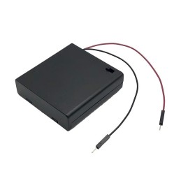 1 pcs : BH2A4P - BATT HOLDER AA 4 CELL WIRE LEADS