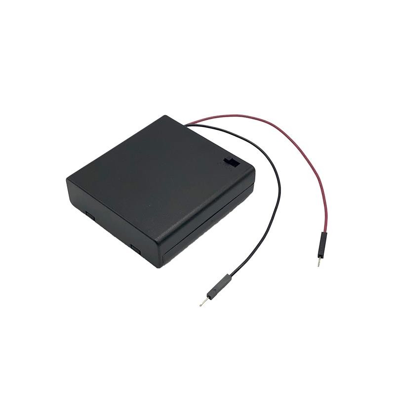 1 pcs : BH2A4P - BATT HOLDER AA 4 CELL WIRE LEADS