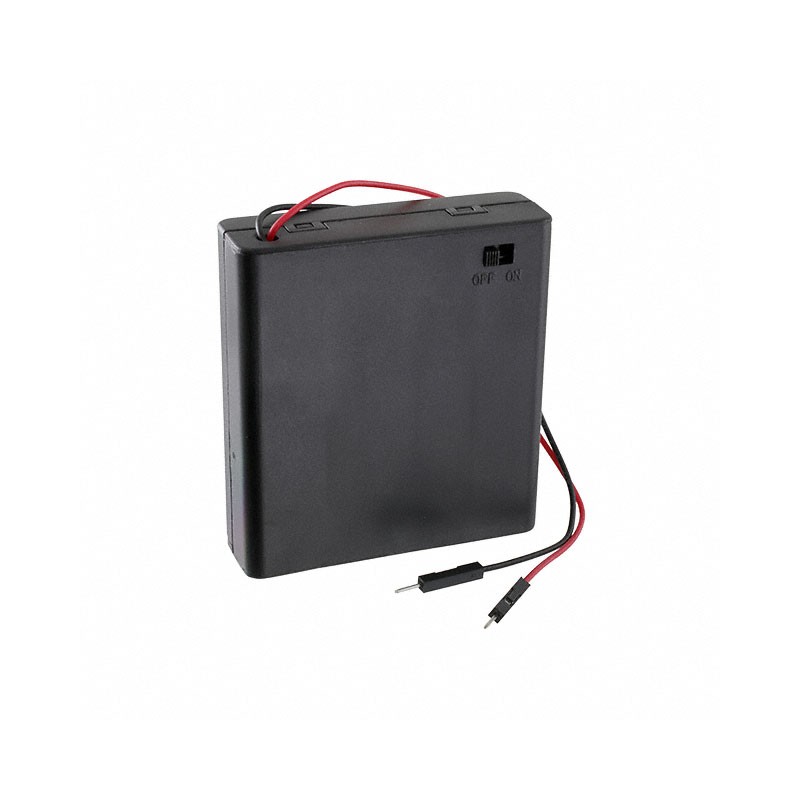 1 pcs : 830 - BATT HOLDER AA 4 CELL WIRE LEADS