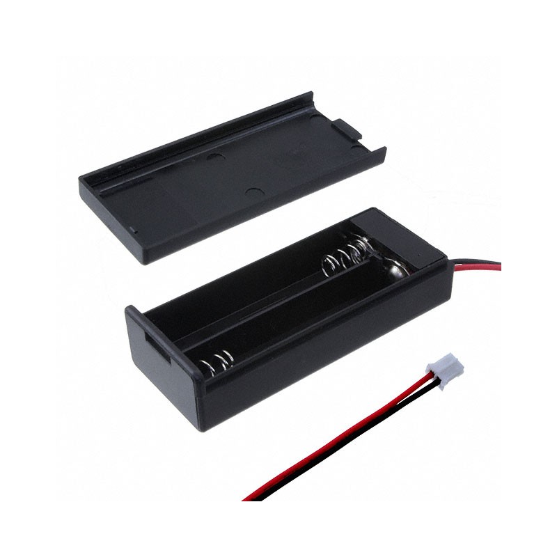 1 pcs : COM1305 - BATT HOLDER AAA 2 CELL WIRE LEAD