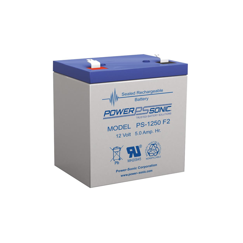 1 pcs : PS-1250 F2 - BATTERY LEAD ACID 12V 5AH