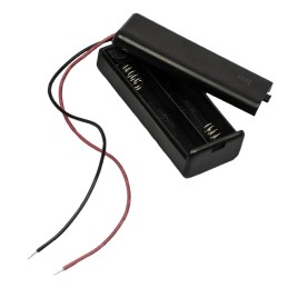 1 pcs : SBH421AS - BATT HOLDER AAA 2 CELL 6' LEADS