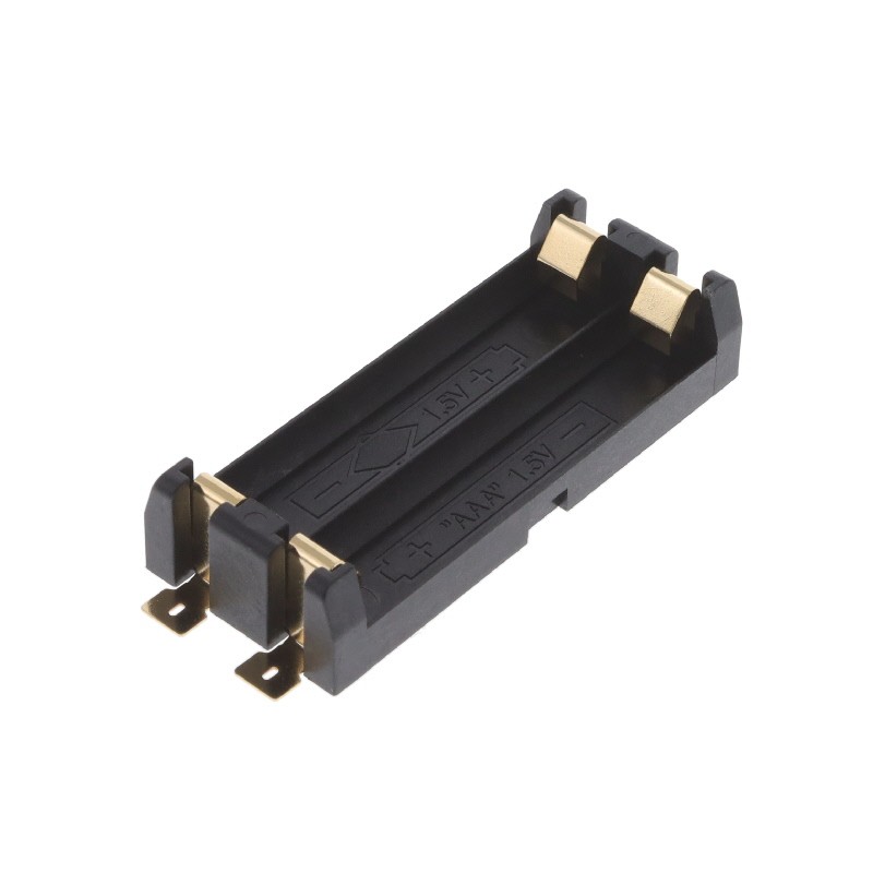 1 pcs : BH-102B-5 - BATTERY HOLDER AAA 2 CELL SMD
