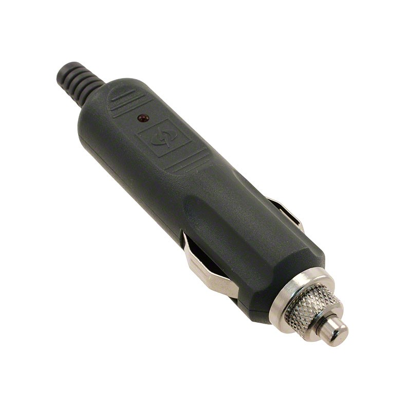 1 pcs : APP-002 - AUTO PWR PLUG 12V 3A W/LED GRAY