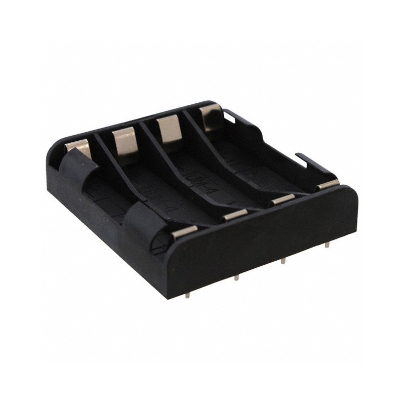 1 pcs : BK-1264-PC8 - BATTERY HOLDER AAA 4 CELL PC PIN