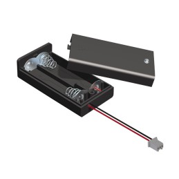 1 pcs : 2490CN - BATT HOLDER AA 2 CELL WIRE LEADS