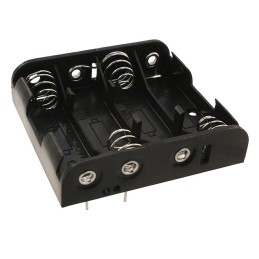 1 pcs : BH4AAPC - BATTERY HOLDER AA 4 CELL PC PIN
