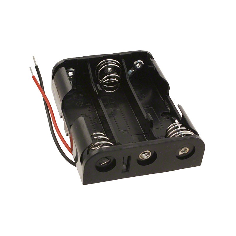 1 pcs : BH3AAW - BATT HOLDER AA 3 CELL 6' LEADS