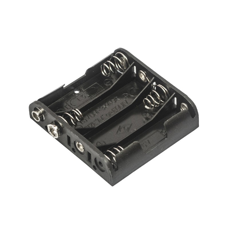 1 pcs : BC4AASF - BATT HOLDER AA 4 CELL SNAP