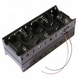 1 pcs : BH510DW - BATT HOLDER D 10 CELL 6' LEADS