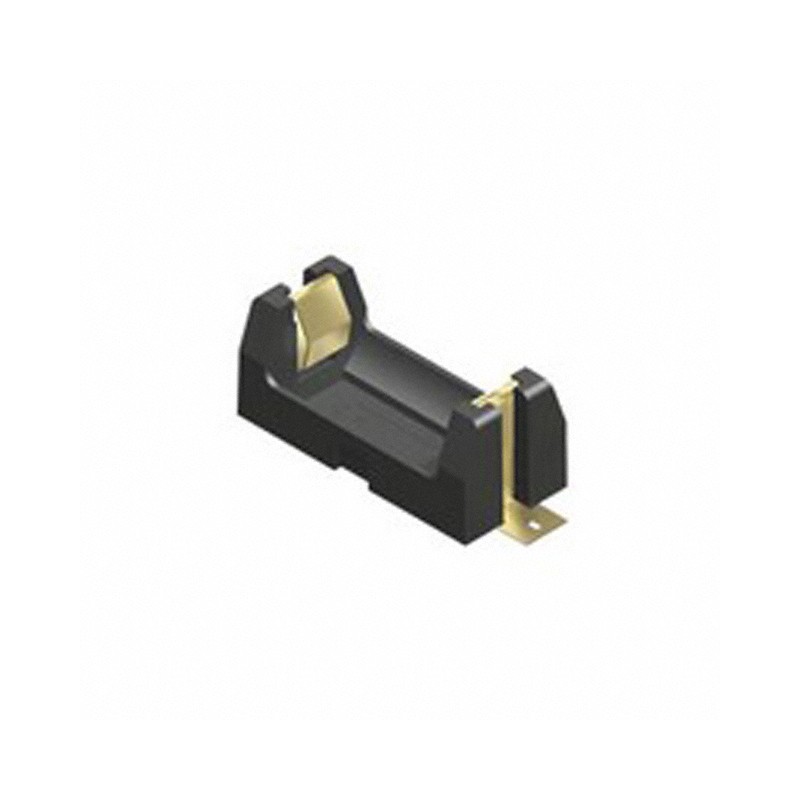 1 pcs : 1016TR - BATT HOLDER 1/2AA 1 CELL SMD