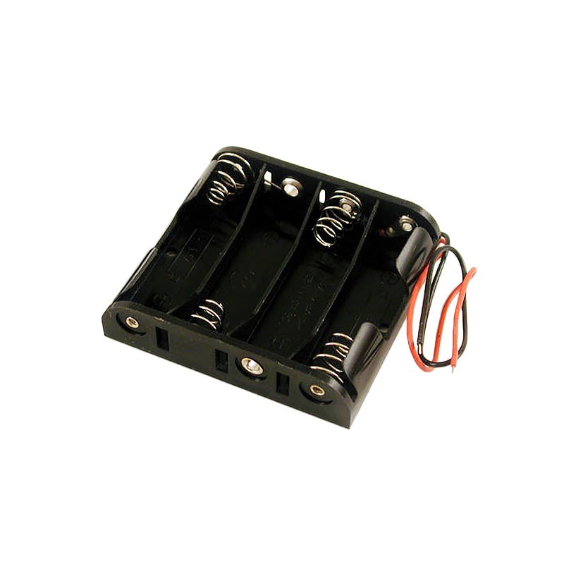 1 pcs : BH4AAW - BATT HOLDER AA 4 CELL WIRE LEADS