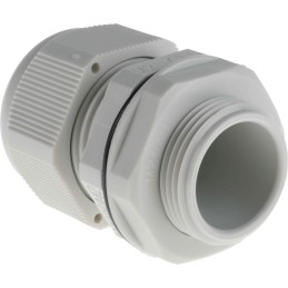 10 pcs - RS PRO Grey Nylon Cable Gland, M25 Thread, 13mm Min, 18mm Max, IP68