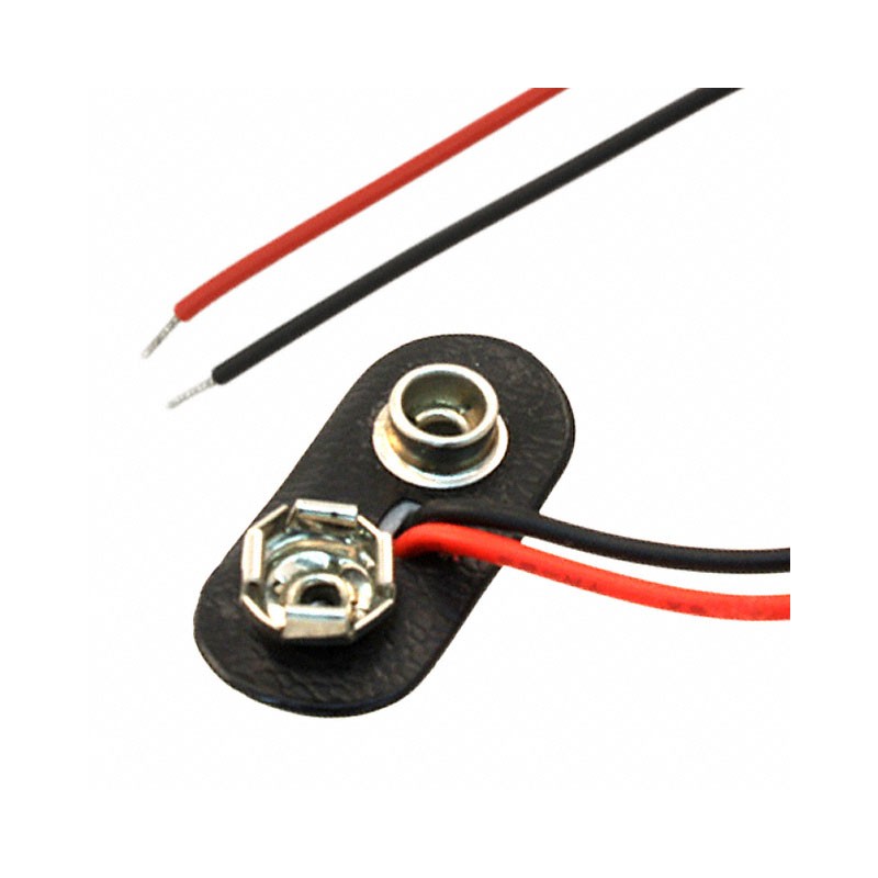 1 pcs : BS12T-HD - BATT CONN SNAP 9V 1 CEL 12' LEAD