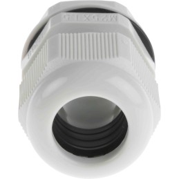 10 pcs - RS PRO Grey Nylon Cable Gland, M25 Thread, 13mm Min, 18mm Max, IP68