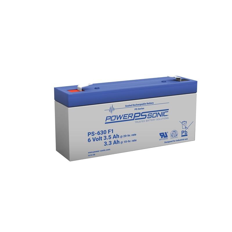 1 pcs : PS-630 F1 - BATTERY LEAD ACID 6V 3.5AH