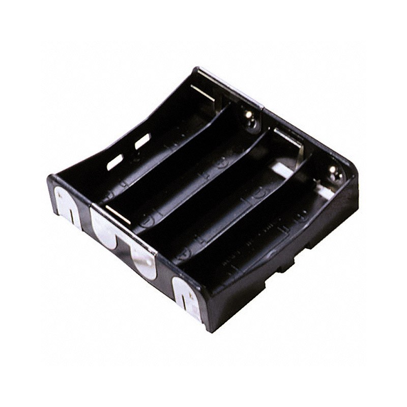 1 pcs : BA4AAPC - BATTERY HOLDER AA 4 CELL PC PIN
