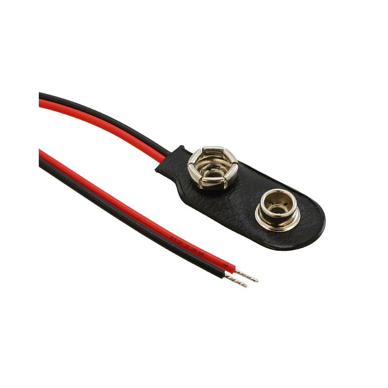 1 pcs : BS3I - BATT CONN SNAP 9V 1 CEL 3' LEADS