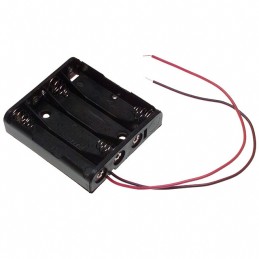 1 pcs : 2482 - BATT HOLDER AAA 4 CELL 6' LEADS