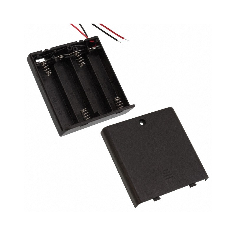 1 pcs : SBH341A - BATT HOLDER AA 4 CELL 6' LEADS