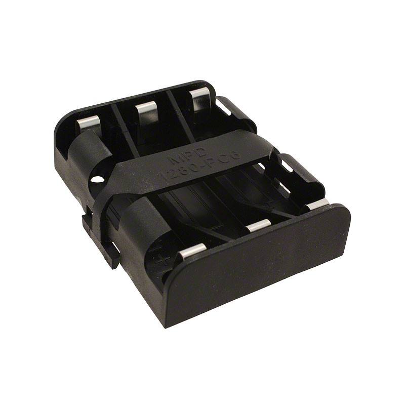 1 pcs : BK-1280-PC6 - BATTERY HOLDER AA 3 CELL PC PIN