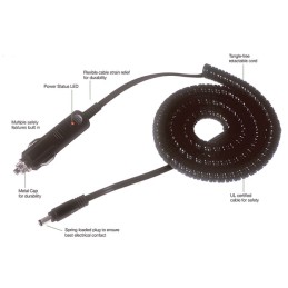 1 pcs : ZA5074 - AUTO CBL ASSY W/PLG 12V 5A W/LED