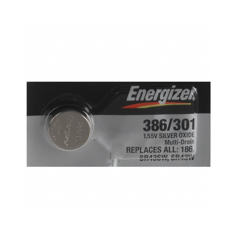 1 pcs : 386-301TZ - BATT SILVER OX 1.55V COIN 11.6MM